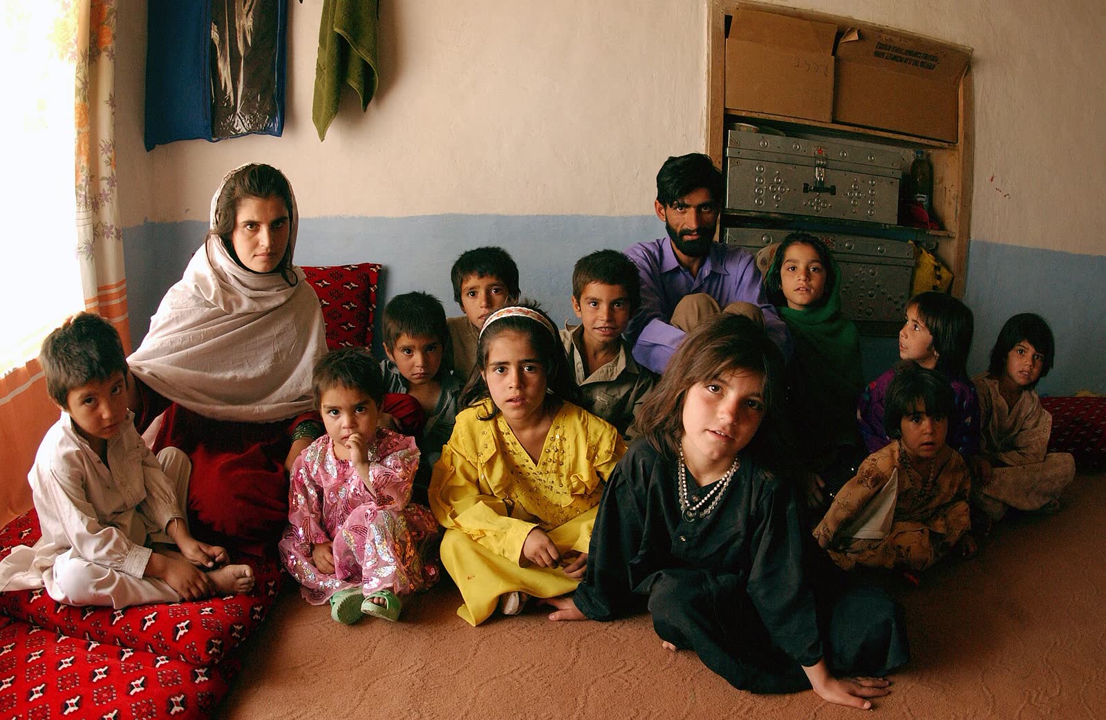 An Afghan family at their home. (File photo)