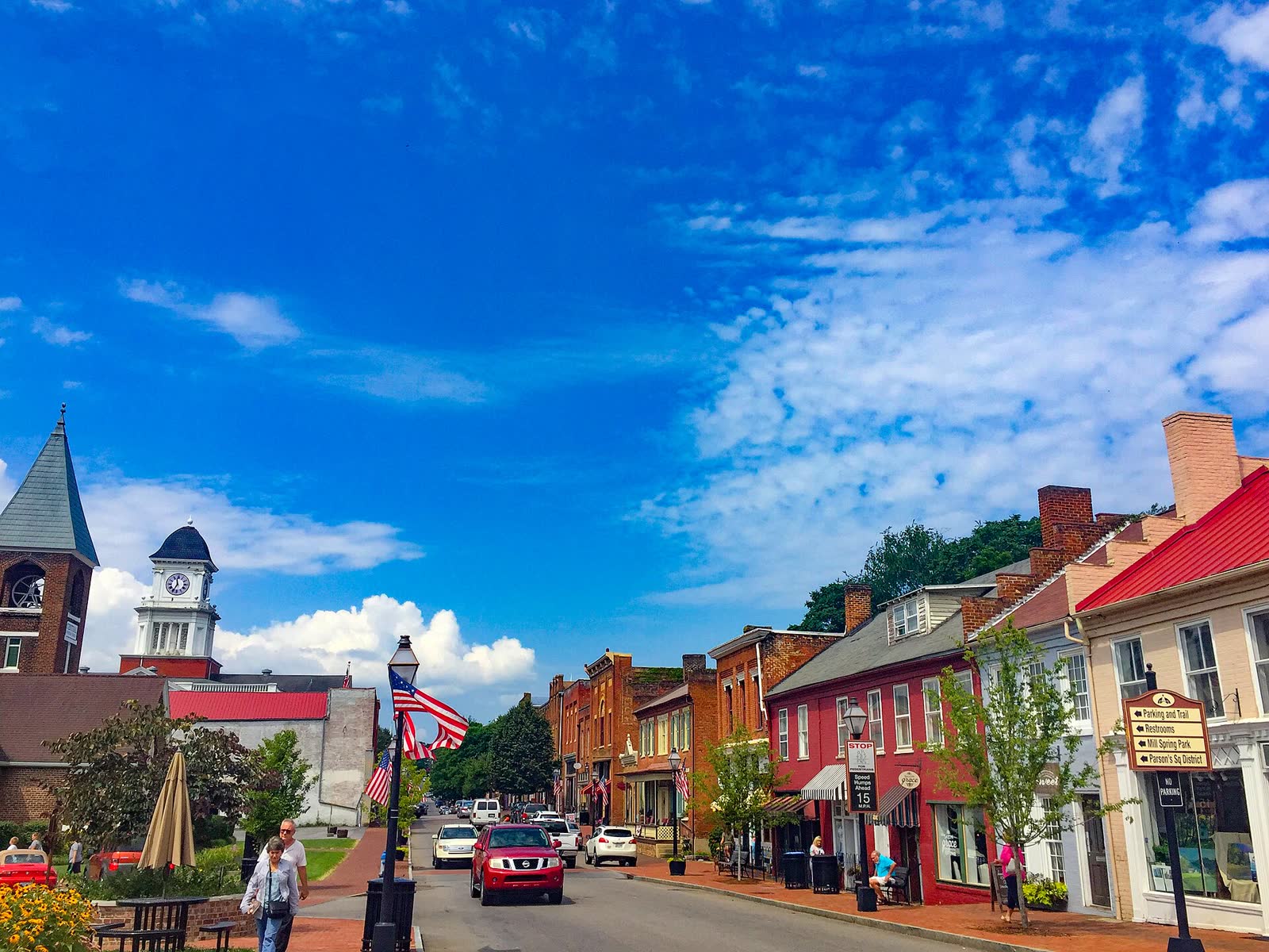 Main Street in Jonesborough, Tenn., the town where New Victory Baptist Church meets. (File photo)