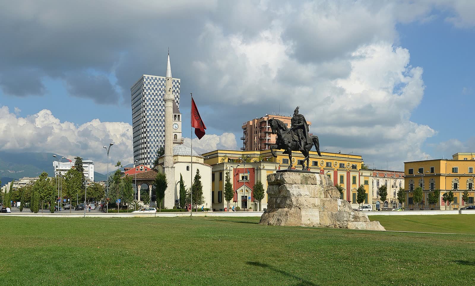 Skanderbeg Square in central Tirana. (File photo)