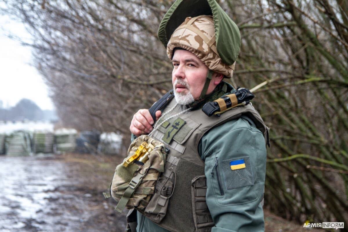 A military chaplain with Ukraine's territorial defense forces in Kharkiv; not a person named in this story. (File photo)