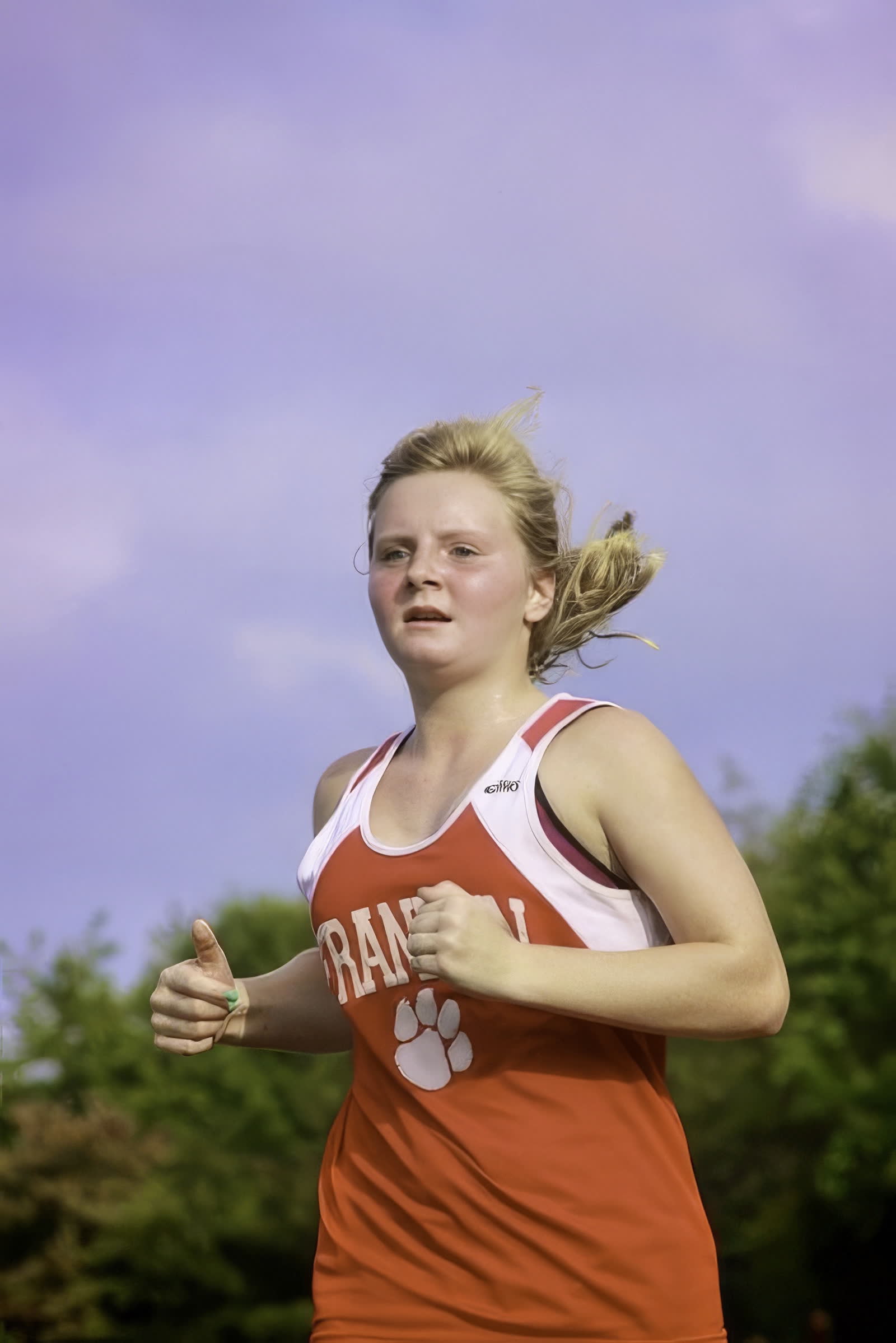 A high school cross country runner competes at a meet in North Carolina. (File photo)
